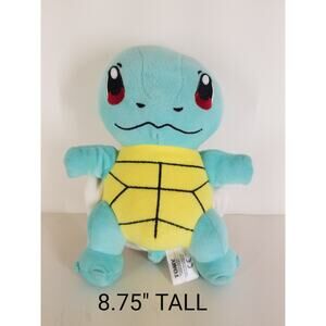 Squirtle Pokémon 9” Plush by TOMY Stuffed Animal Collectible Toy